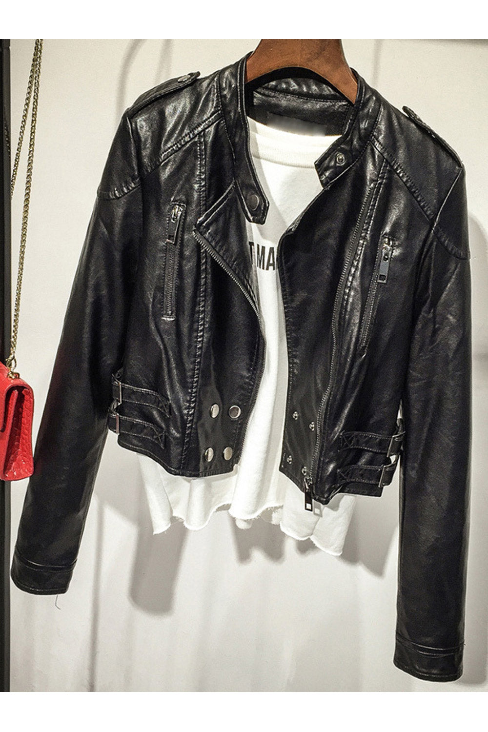 Women Stylish Long Sleeve Crop Length Jacket