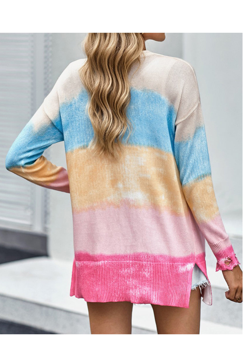 Women Fancy Colorful Style Two Pockets Long Sleeve Comfortable & Warm Winter Cardigan