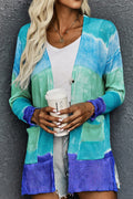 Women Fancy Colorful Style Two Pockets Long Sleeve Comfortable & Warm Winter Cardigan
