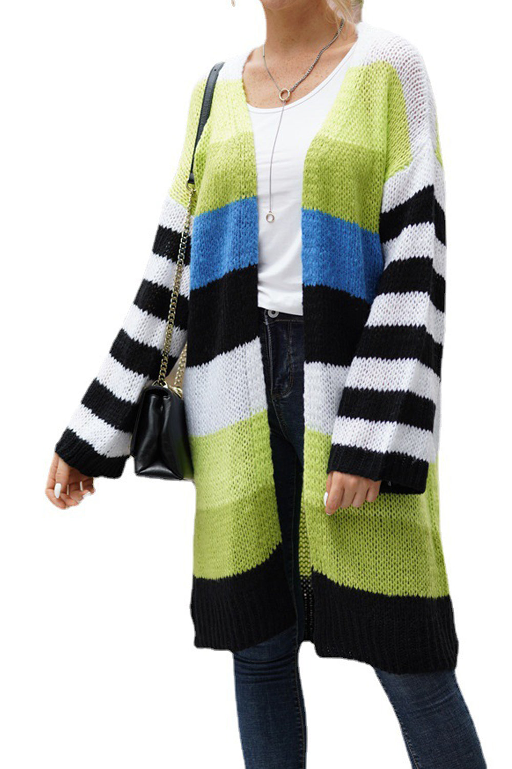 Women Appealing Soft Front Open Long Sleeve Relaxable & Fashionable Knitted Winter Cardigan