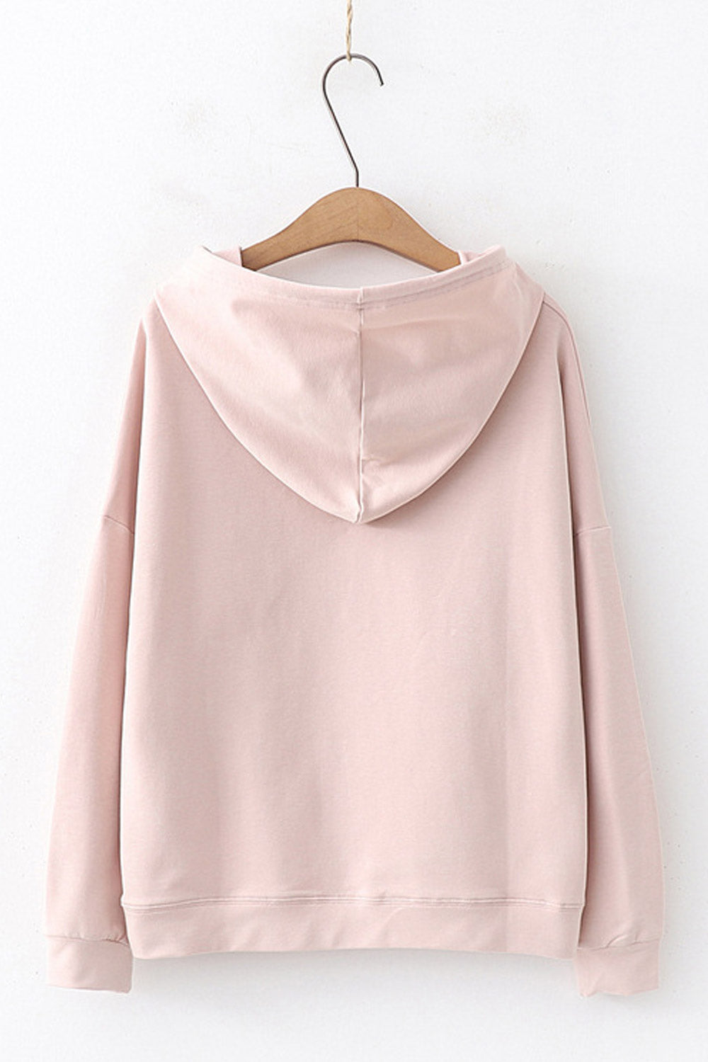 Women Alluring Cartoon Embroidered Hoodie