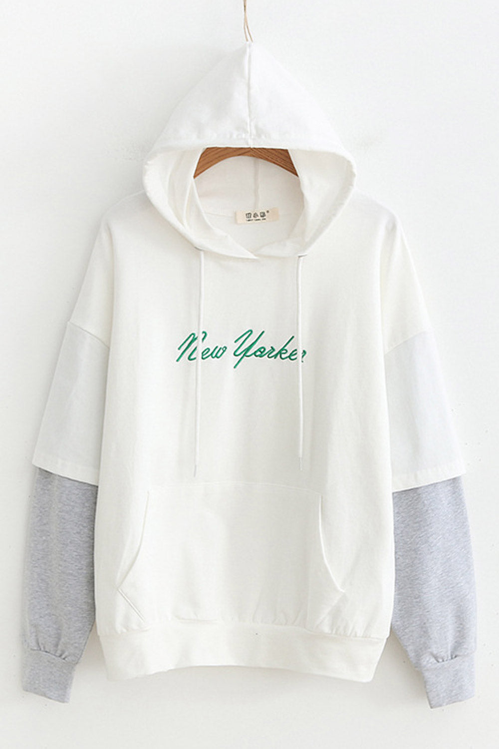Women Splendid Solid Color Casual Hoodie