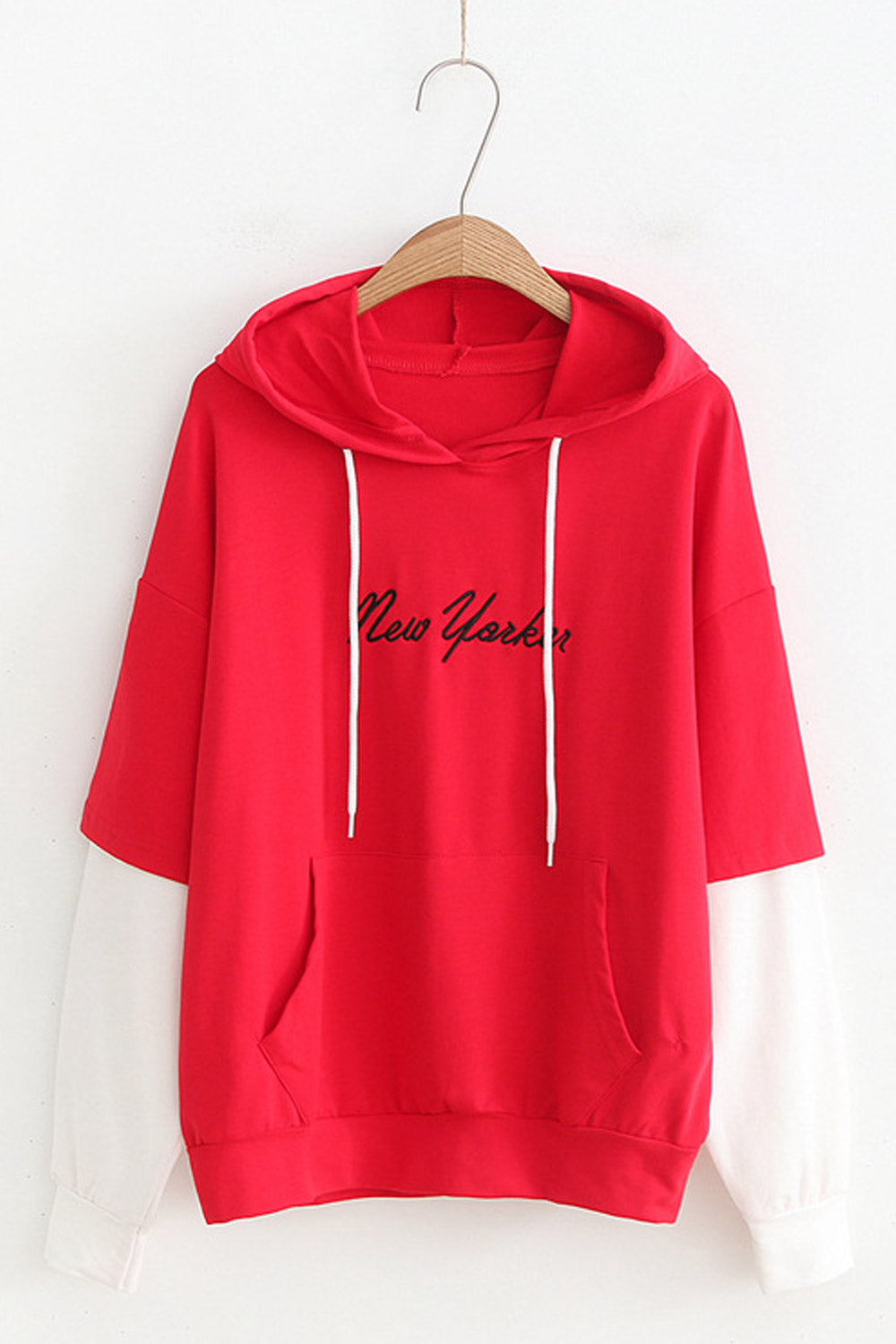 Women Splendid Solid Color Casual Hoodie