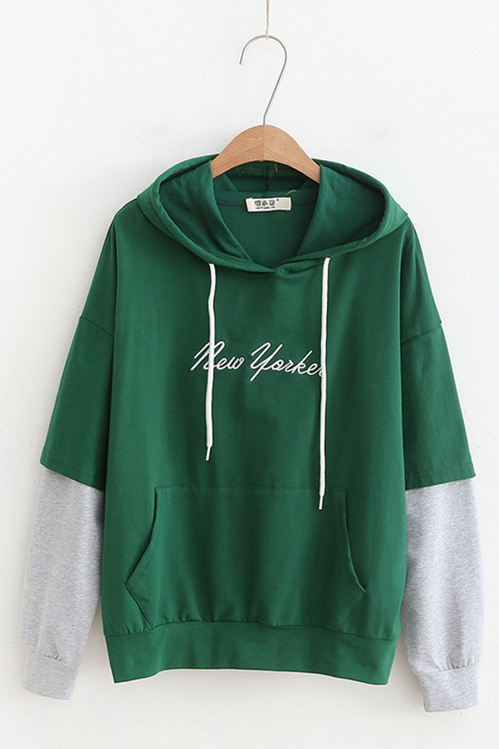Women Splendid Solid Color Casual Hoodie
