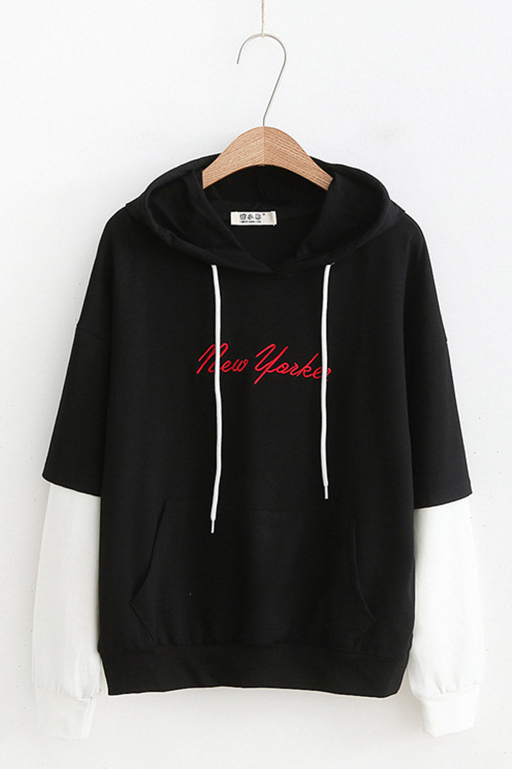 Women Splendid Solid Color Casual Hoodie