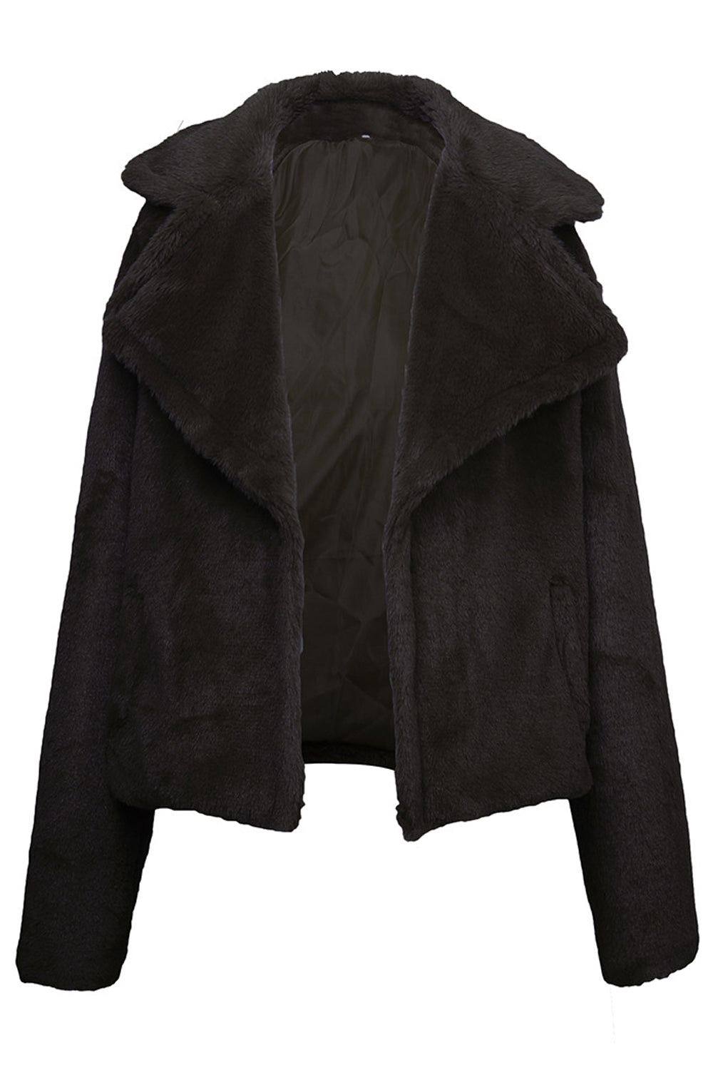 Women Outstanding Collar Neck Side Pockets Front Open Warm Fashionable Winter Cardigan
