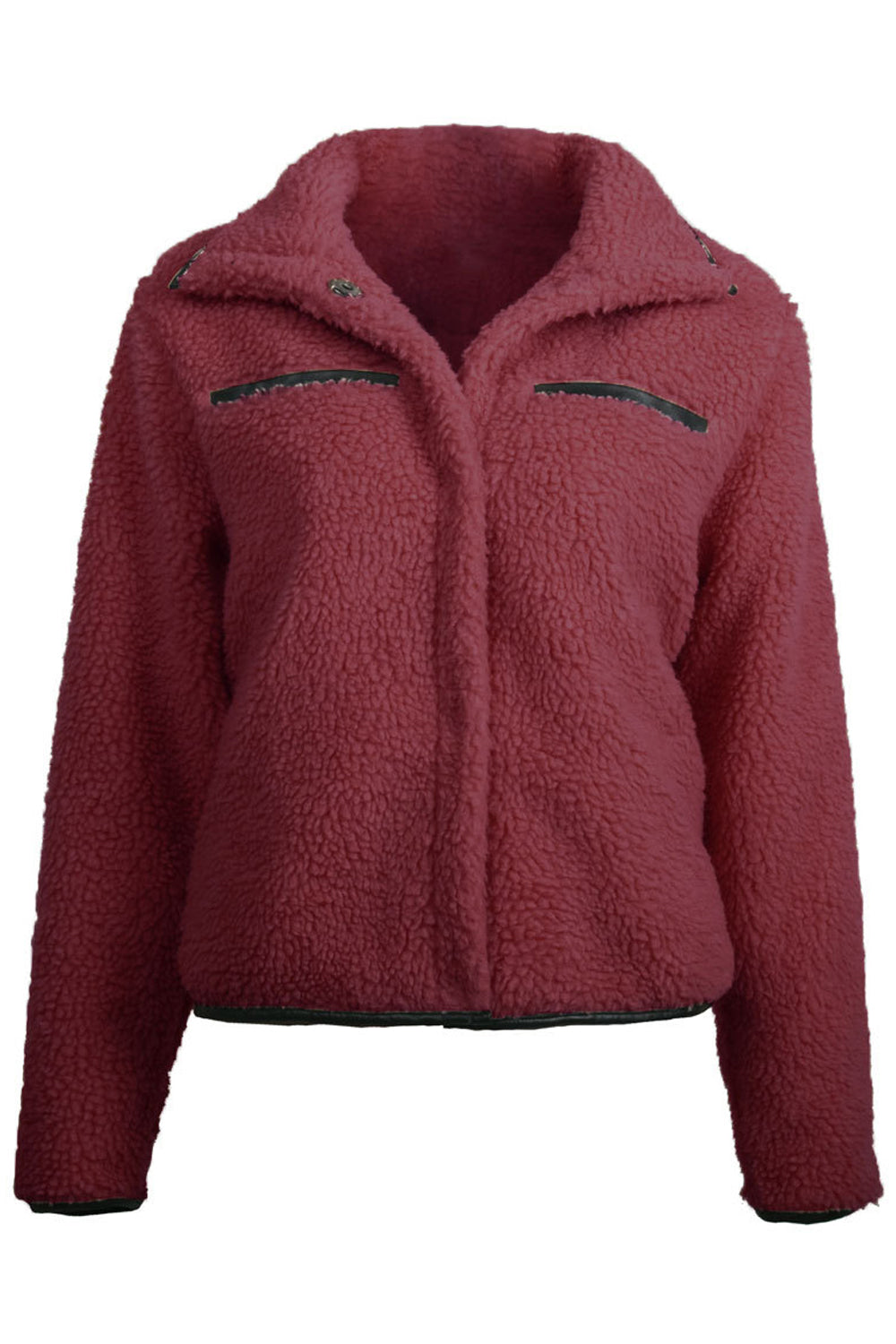 Women Warm & Thick Elegant Collar Neck Simple Button Closure Comfortable Winter Cardigan