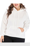 Women Elegant Solid Color Hoodie