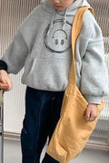 Kids Boys Magnificent Printed Pattern Loose & Warm Long Sleeve Winter Pullover Hoodie