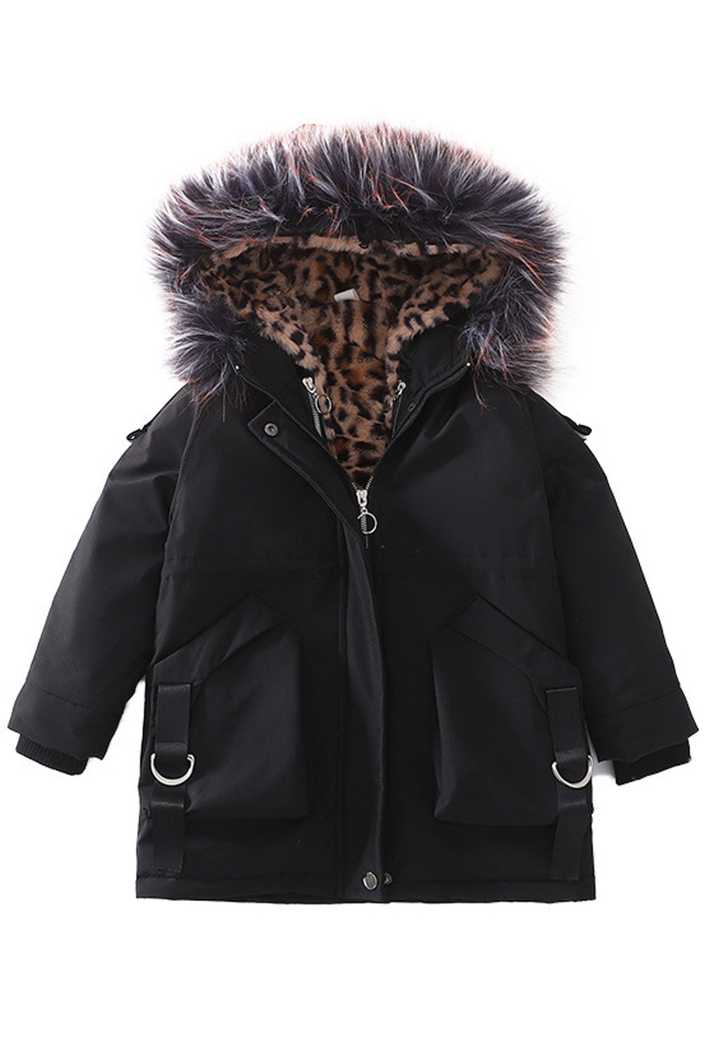Kids Boys Superb Zipper Closure Stylish Pockets Ribbed Cuff Warm Padded Jacket