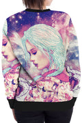 Women 3D Print Girl Cat Stylish Sweater
