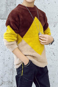Kids Boys Multicolor Long Sleeves Sweater