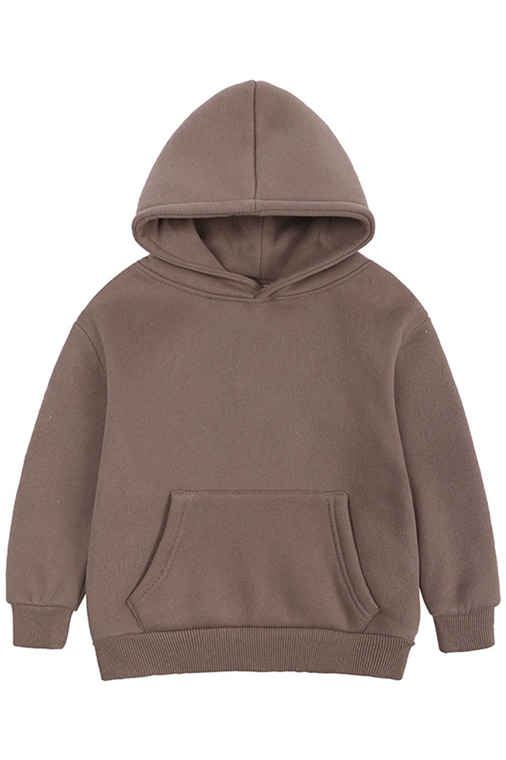 Kids Boys Comfortable & Warm Ribbed Cuff Lovely Solid Colored Winter Casual Hoodie