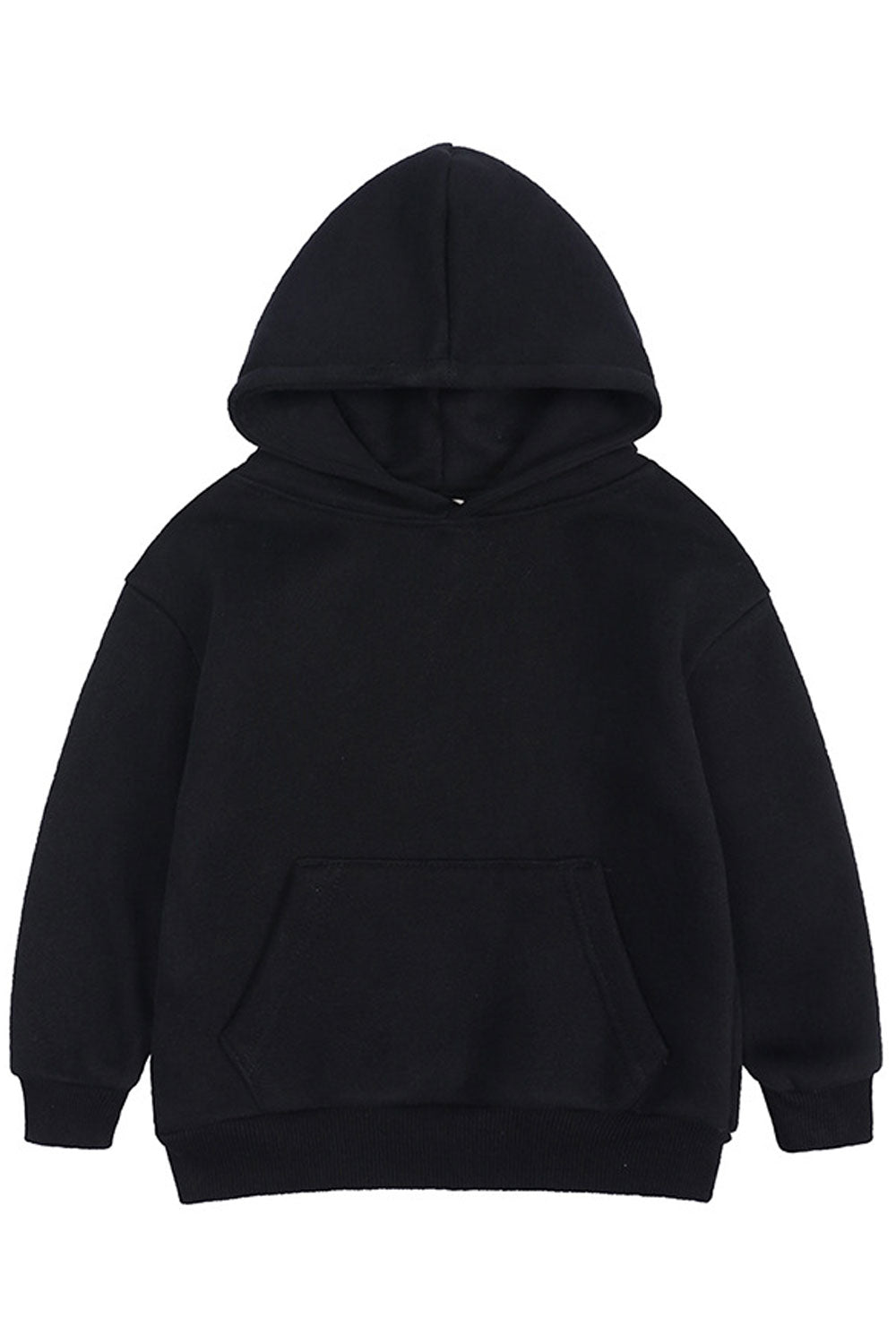 Kids Boys Comfortable & Warm Ribbed Cuff Lovely Solid Colored Winter Casual Hoodie