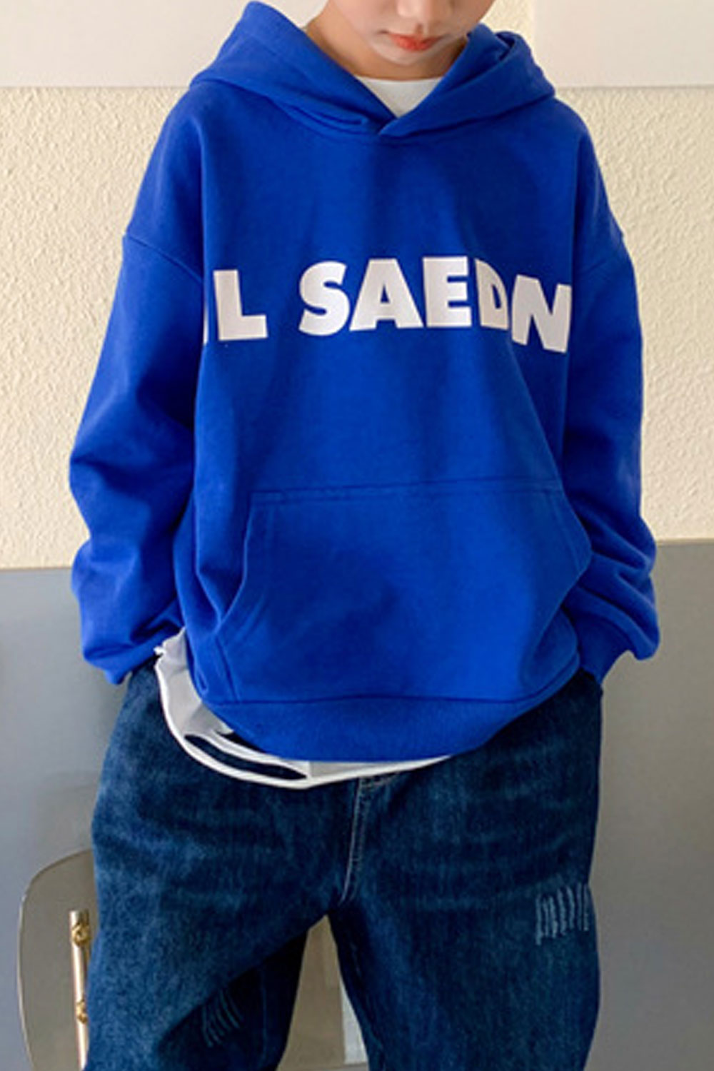 Kids Boys Loose & Warm Long Sleeve Amazing Letter Pattern Casual Winter Pullover Hoodie