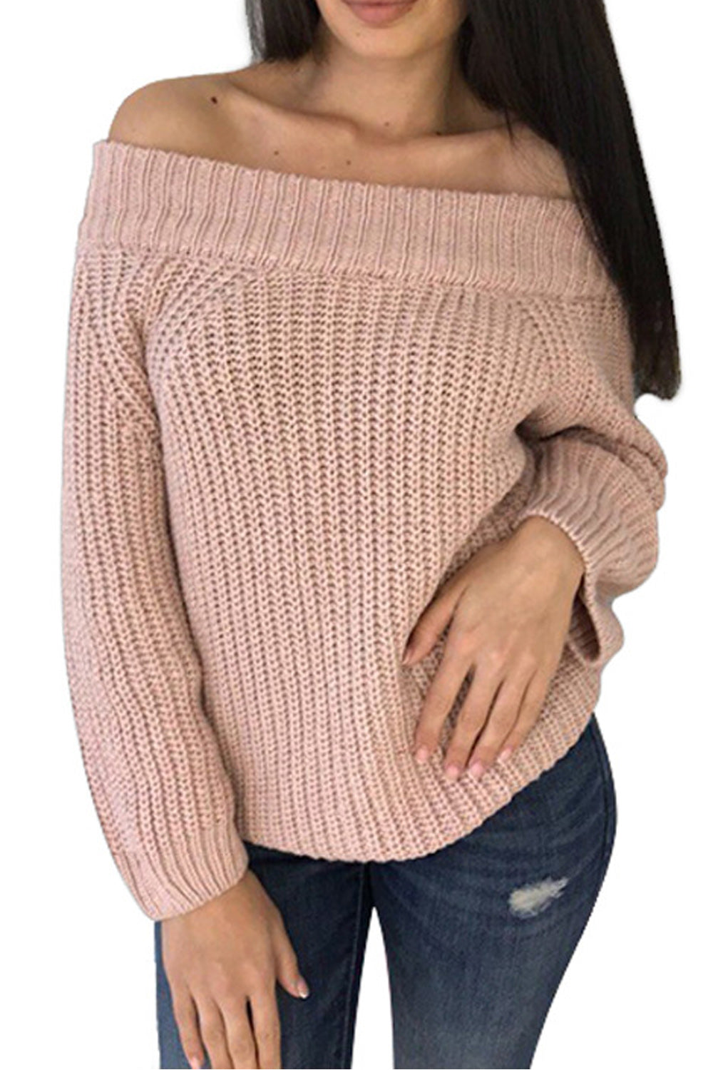 Women Winter Stretchable Round Neck Sweater
