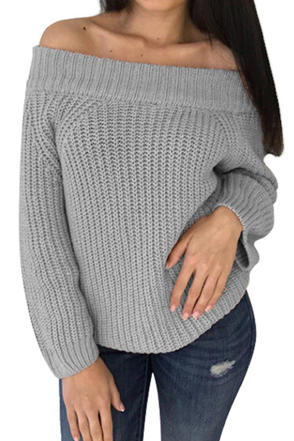 Women Winter Stretchable Round Neck Sweater