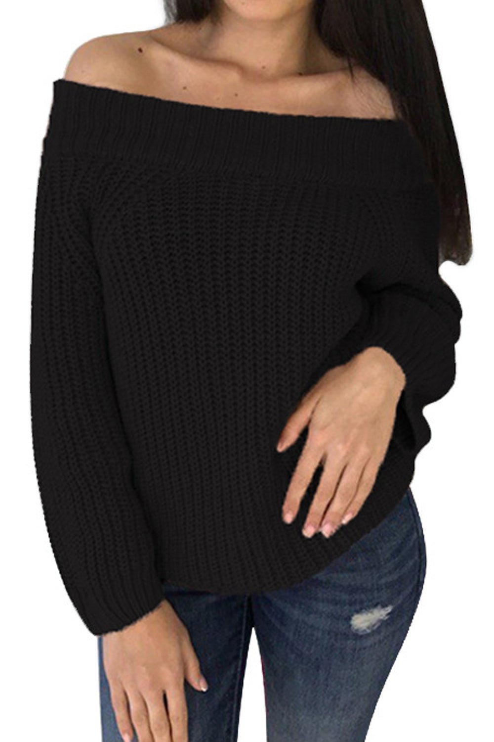 Women Winter Stretchable Round Neck Sweater