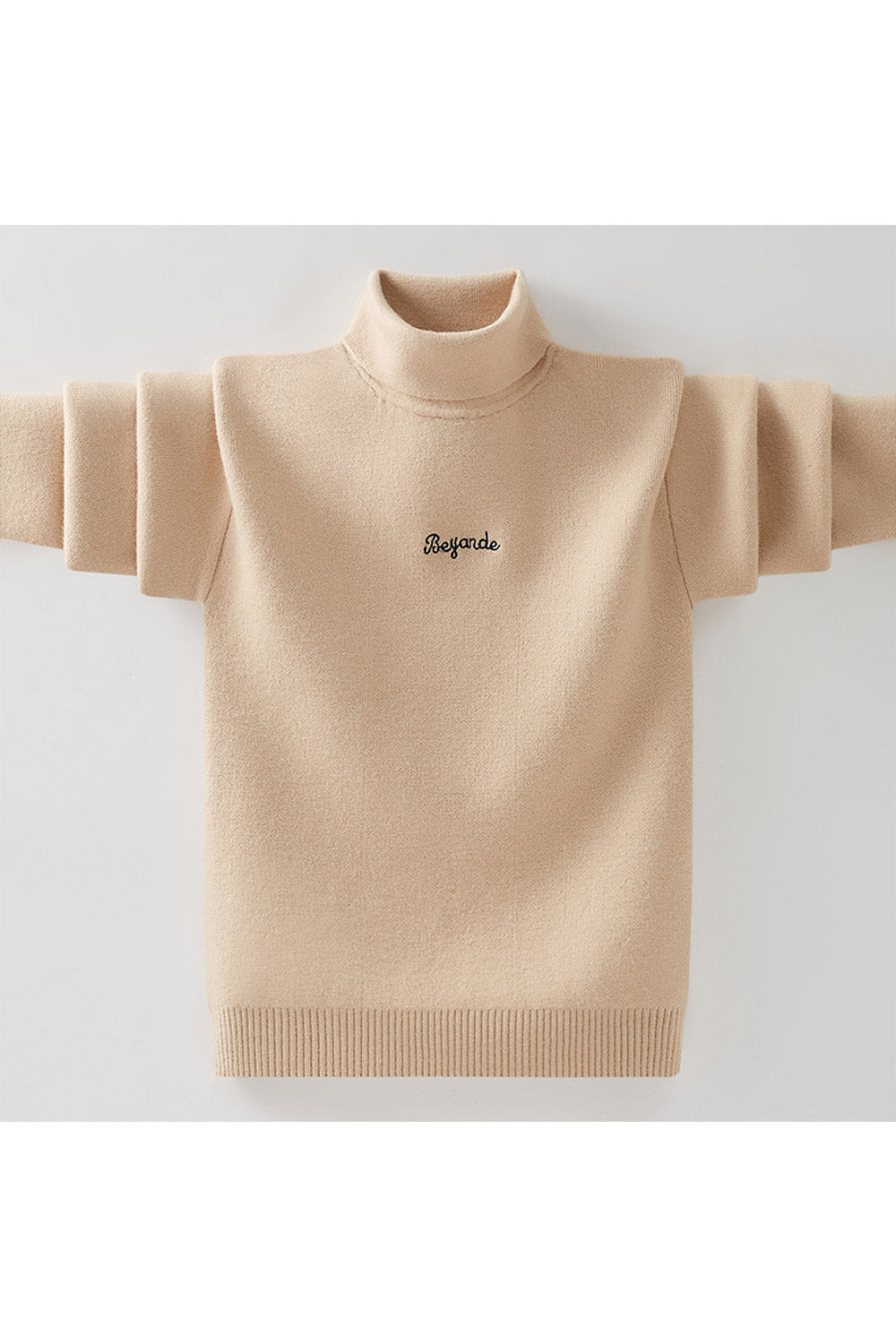 Kids Boys High Neck Long Sleeves Sweater
