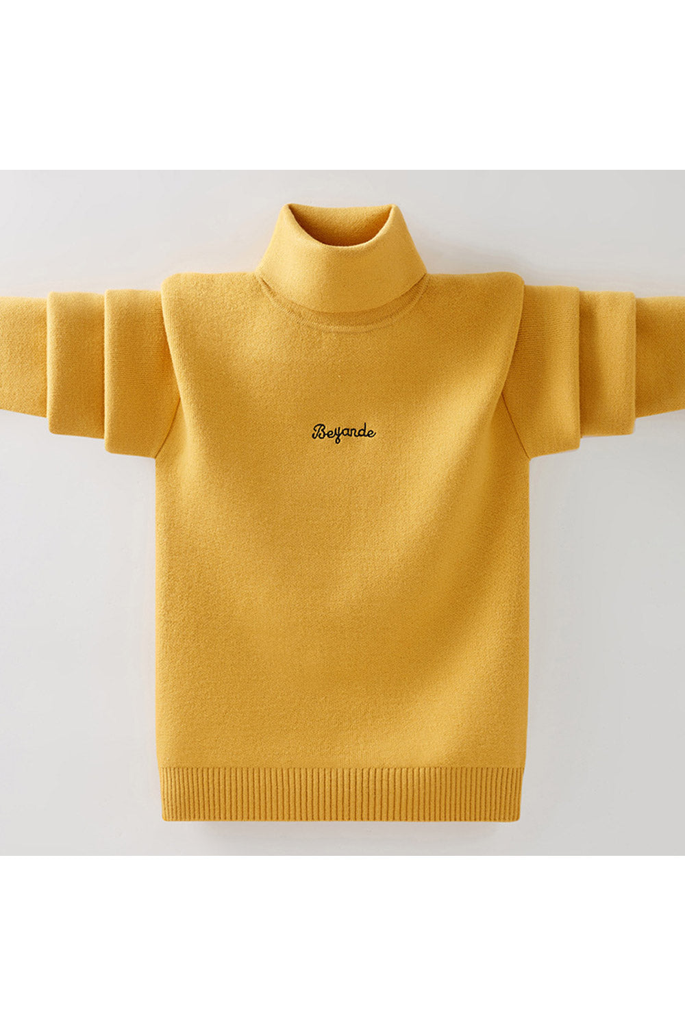 Kids Boys High Neck Long Sleeves Sweater