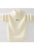 Kids Boys High Neck Long Sleeves Sweater