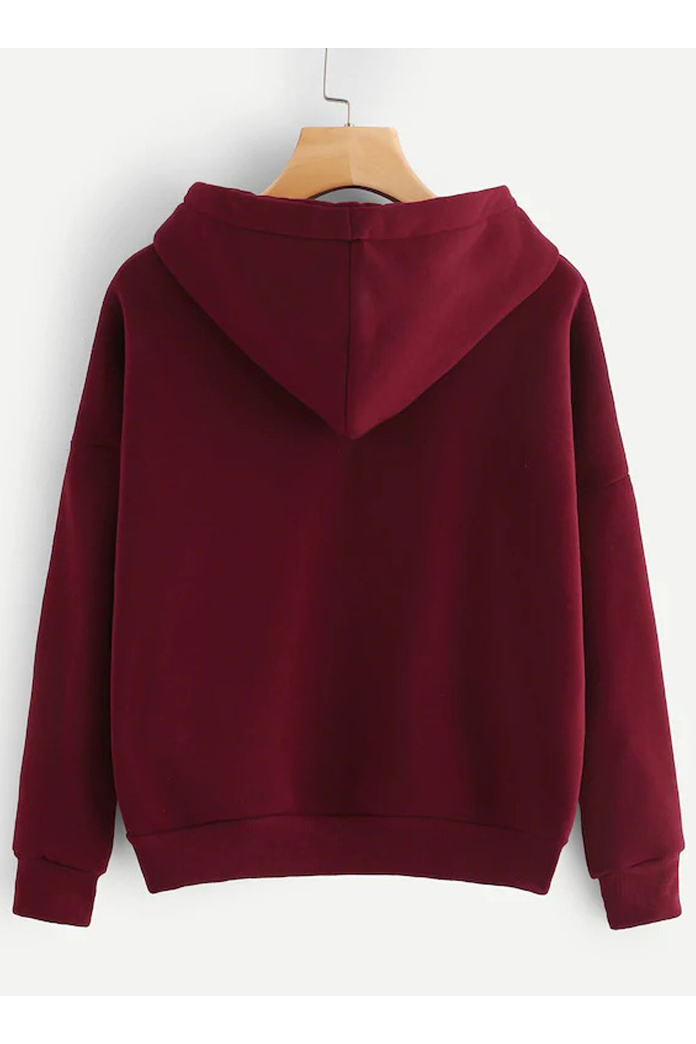 Women Awesome Letter Pattern Long Sleeve Comfy Ribbed Hem Winter Casual Drawstring Closure Hoodie