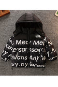 Kid Boys Thickened Printed Hooded Padded Jacket