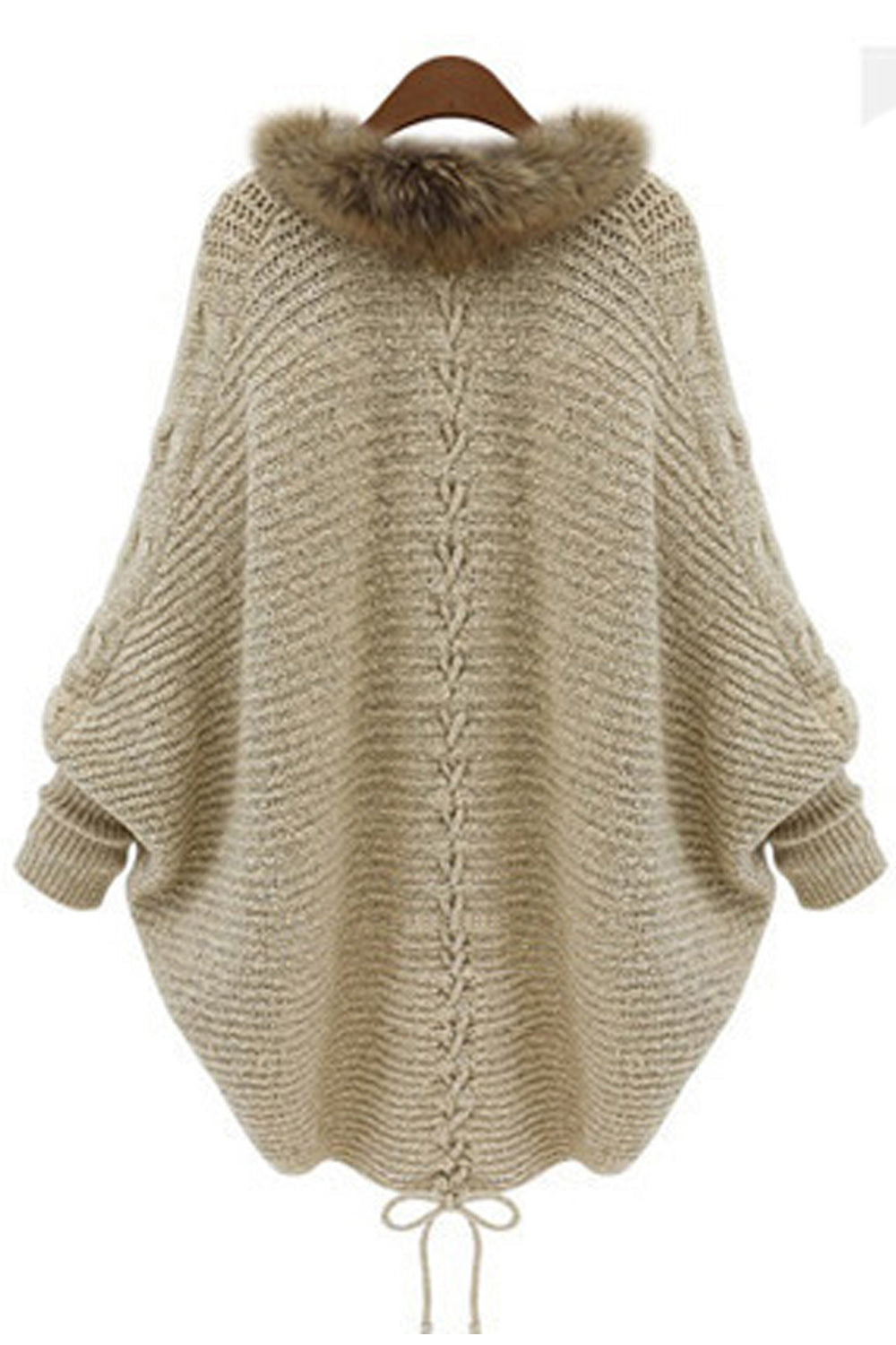 Women Lovely Bat Sleeve Warm Cardigan