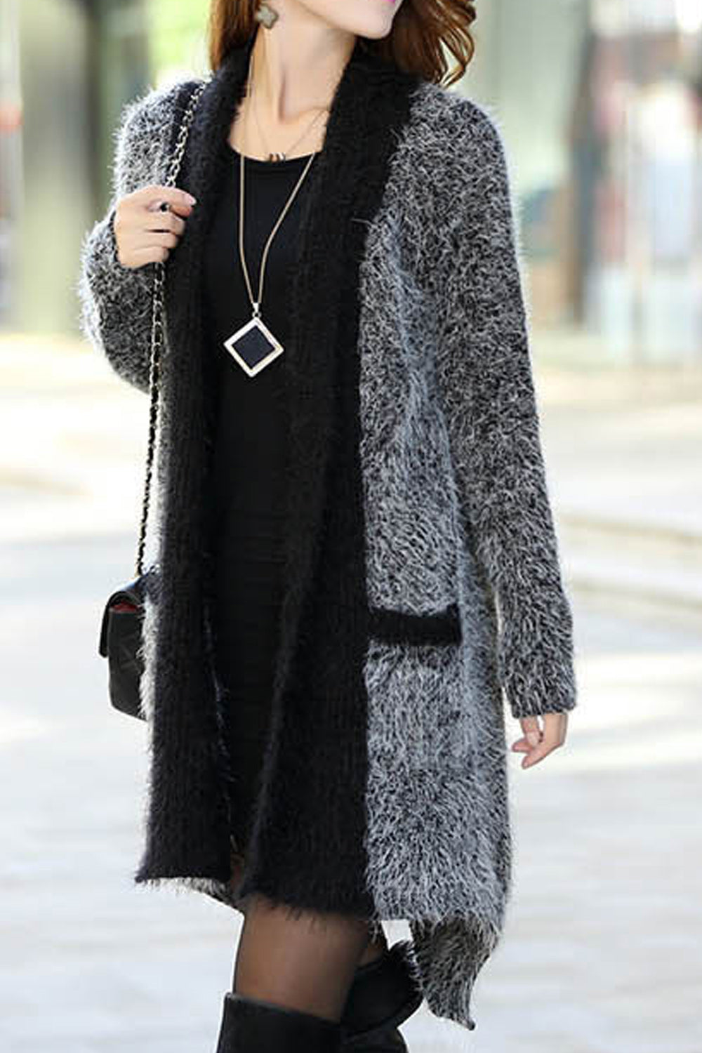 Women Splendid Solid Color Long Sleeve Cardigan