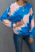 Women Fancy Round Neck Long Sleeve Loose Fit Winter Sweatshirt
