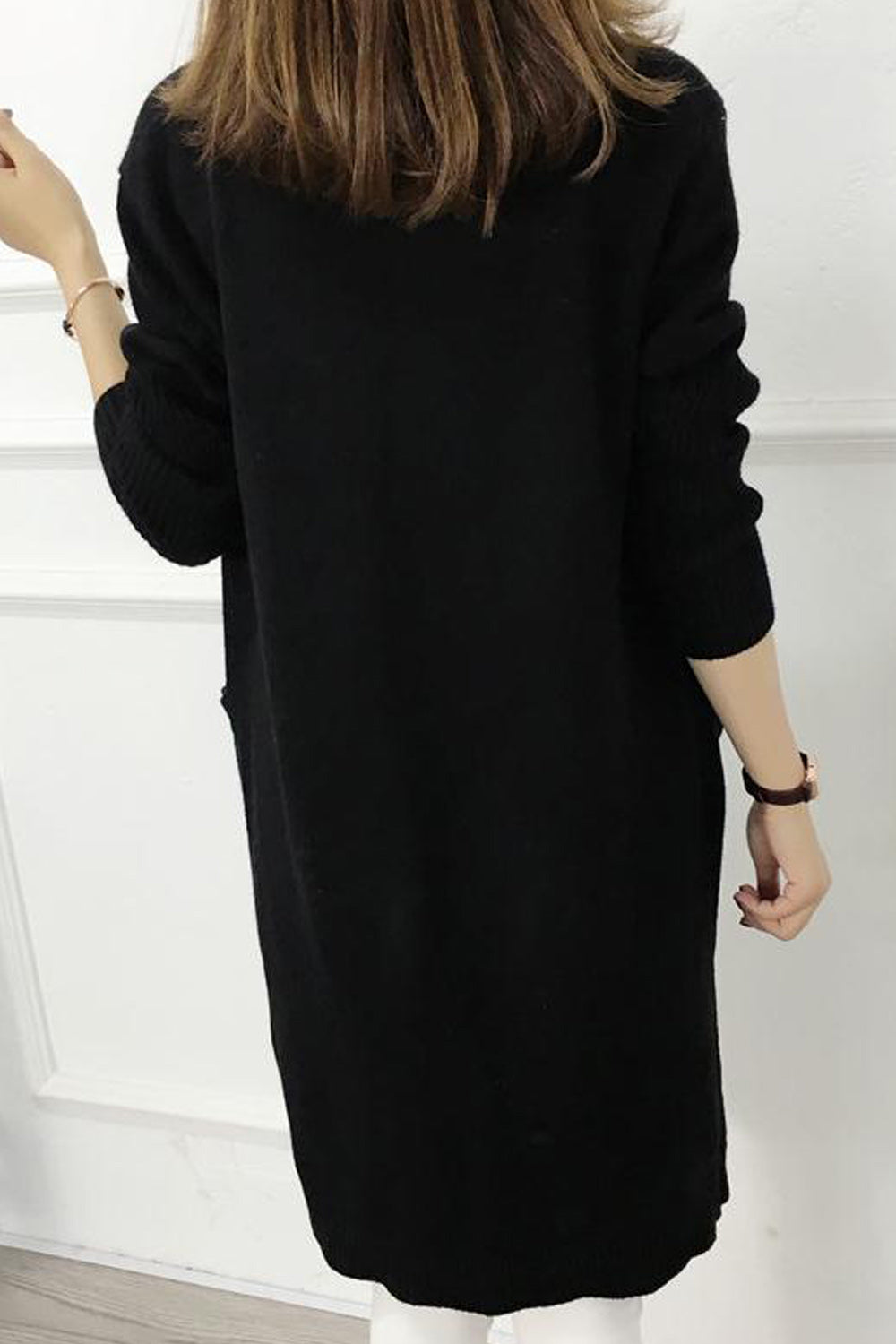 Women Beautiful Solid Color Loose Cardigan