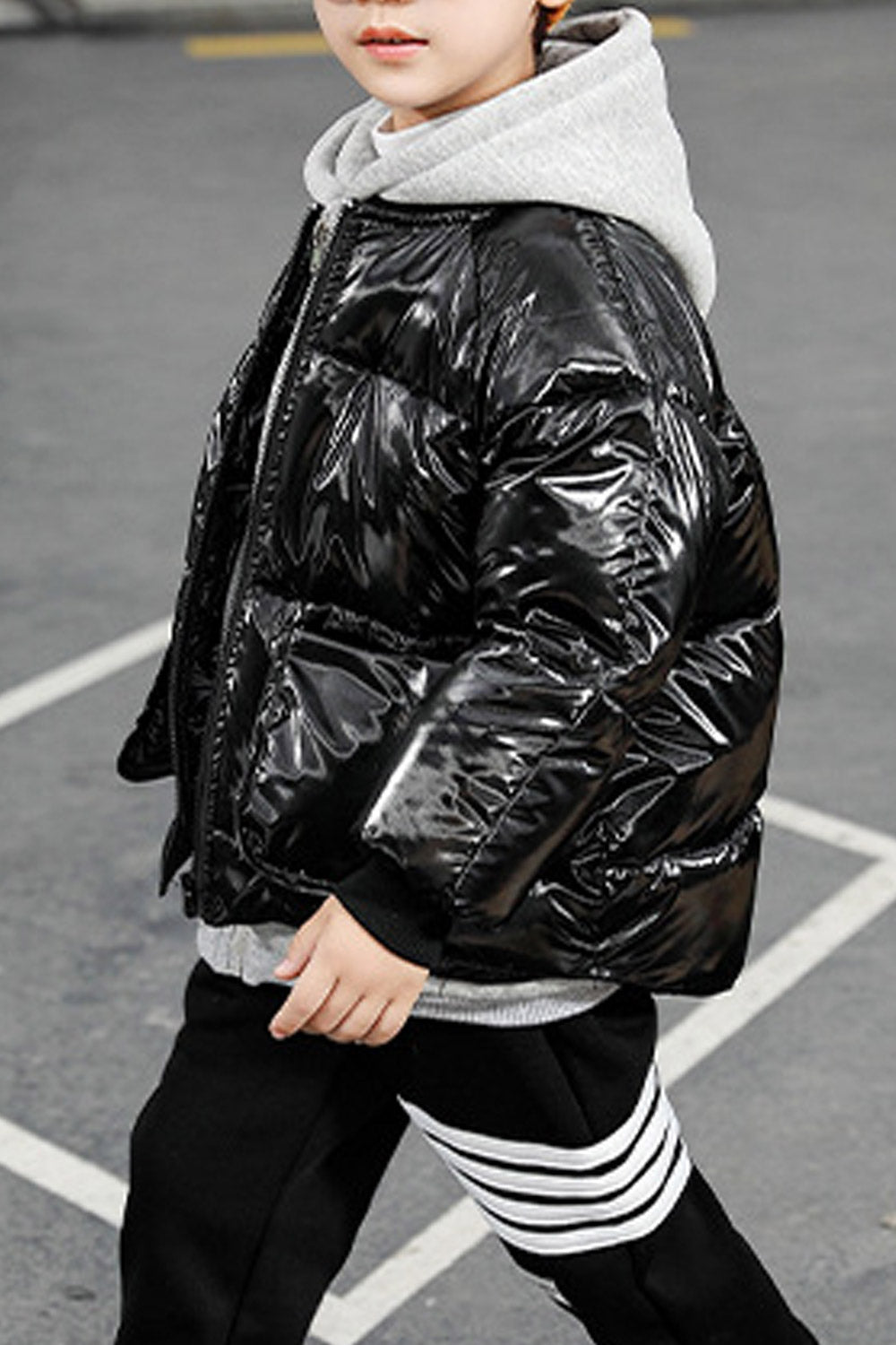 Kids Boys Shining Padded Jacket