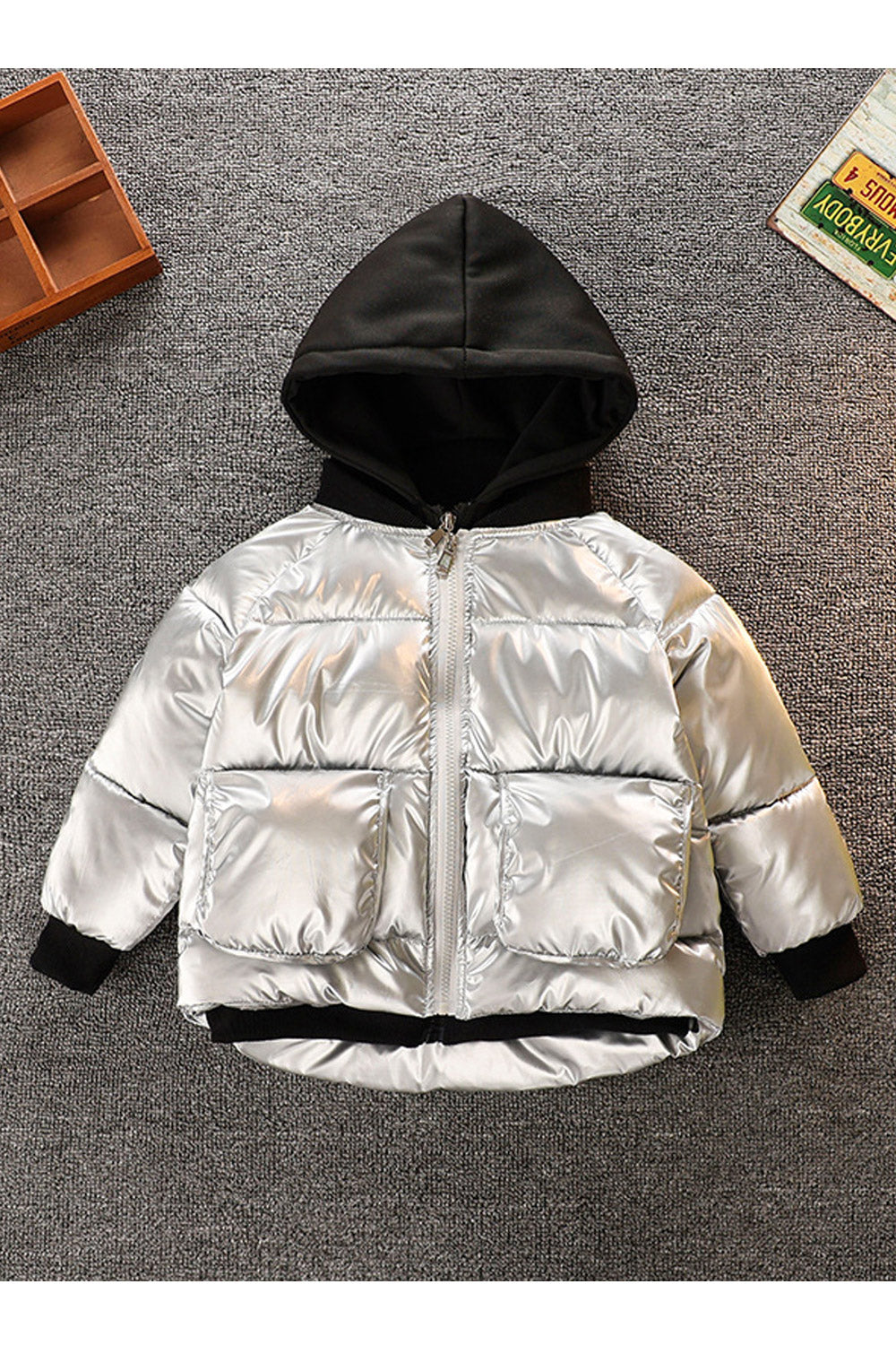 Kids Boys Shining Padded Jacket
