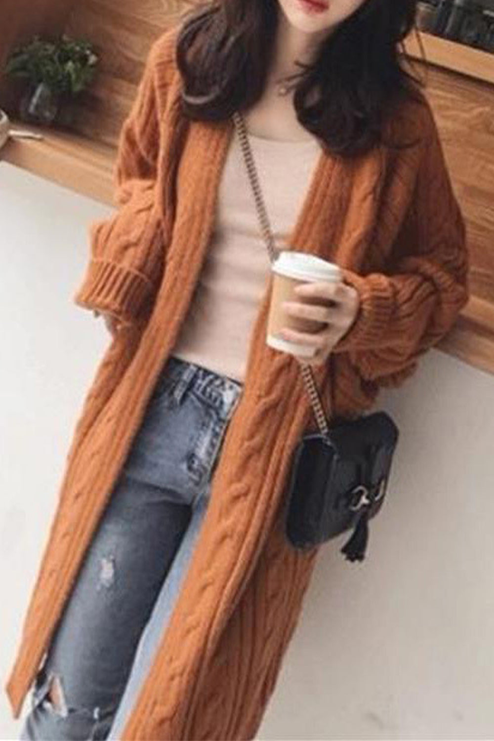 Women Splendid Bat Sleeve Loose Cardigan