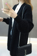 Women Comfy Solid Color V Neck Cardigan
