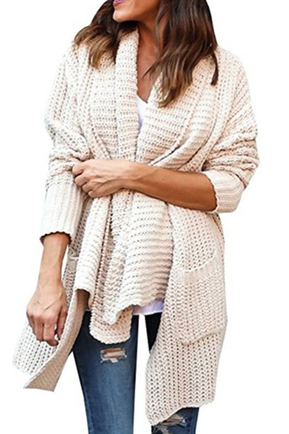 Women Warm & Thick Irregular Cardigan
