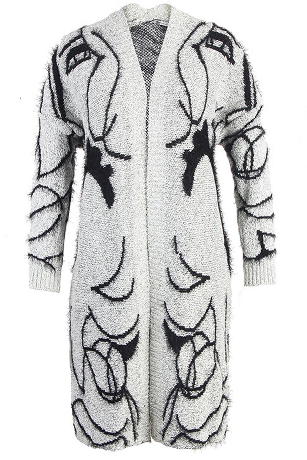 Women Winter Straight Loose Warm Cardigan