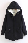 Women Fluffy Layer Autumn Winter Padded Jacket
