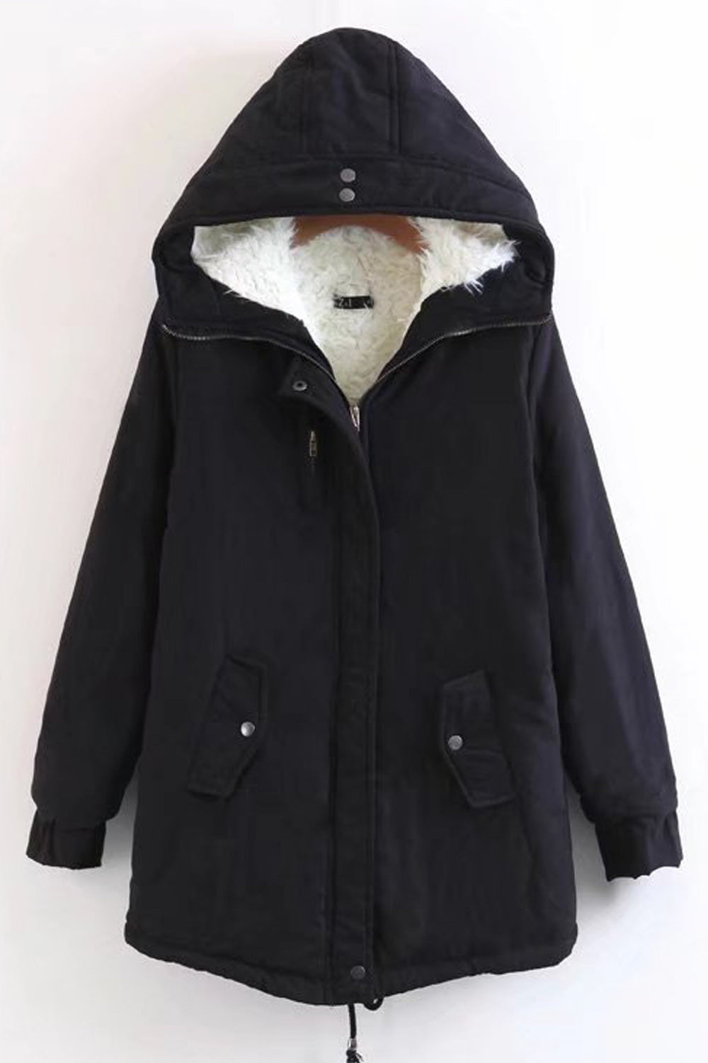 Women Fluffy Layer Autumn Winter Padded Jacket