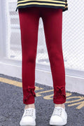 Kid Girl Charming Solid Color Casual Legging