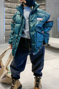 Kids Boys Long Sleeves Cotton Padded Jacket