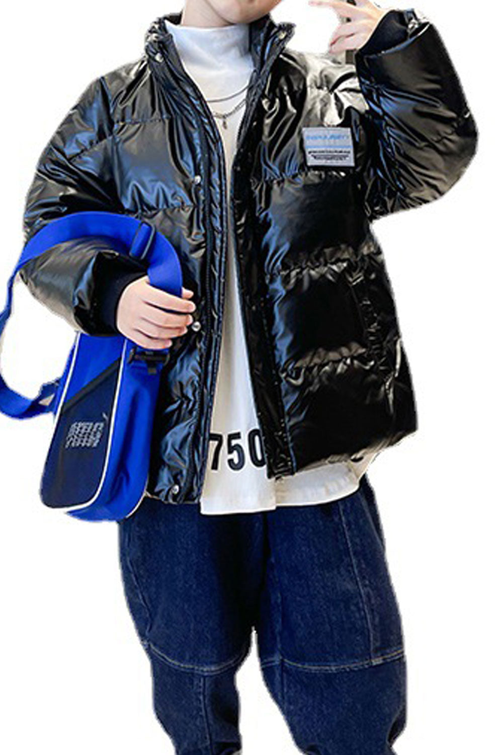 Kids Boys Glossy Winter Padded Jacket