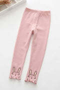 Kid Girl Charming Solid Color Cat Legging