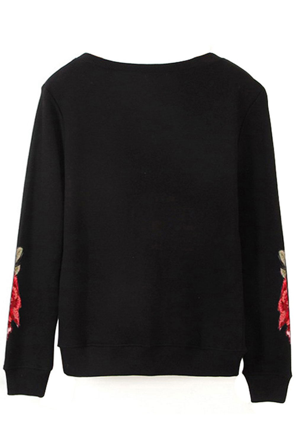 Women Beautiful Floral Printed Stretchable Cuff & Hem Round Neck Loose Fit Top