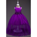 Kids Girls Sleeveless Pleated Wedding Flower Dress