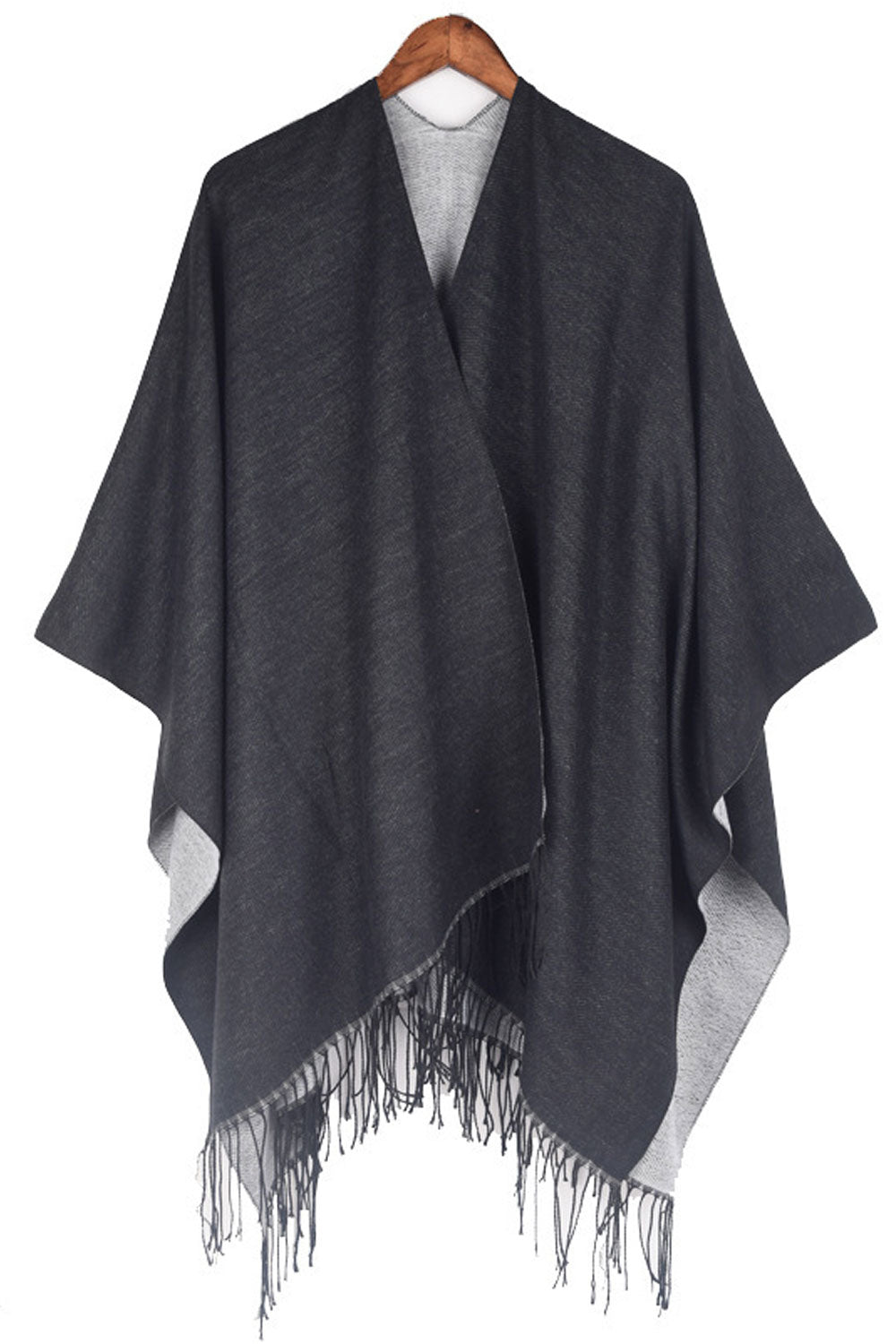 Women Relaxful Thick & Warm Fabric Constructed Elegant Tassel Winter Shawl