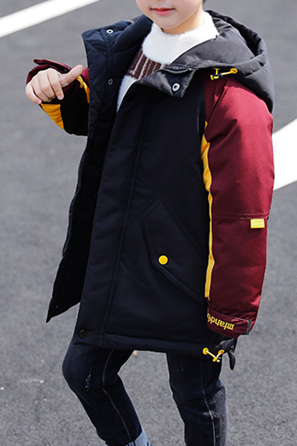 Kids Boys Long Sleeves Cotton Padded Jacket