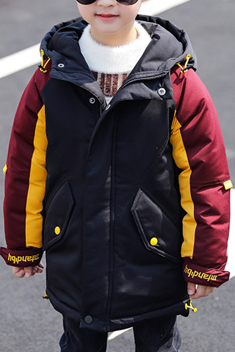 Kids Boys Long Sleeves Cotton Padded Jacket