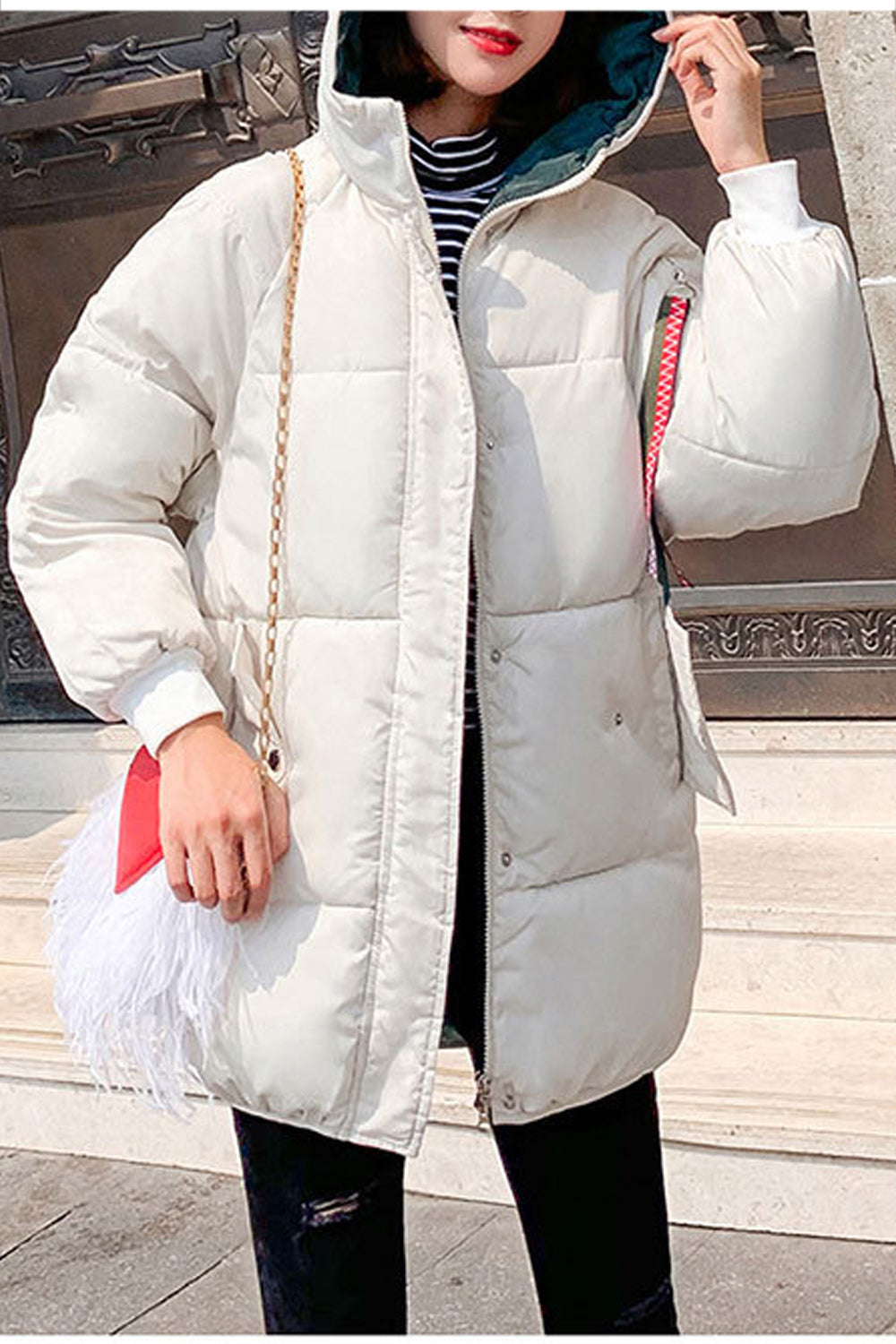 Women Style Warm & Thick Padded Winter Jacket