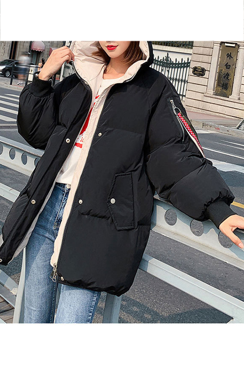 Women Style Warm & Thick Padded Winter Jacket